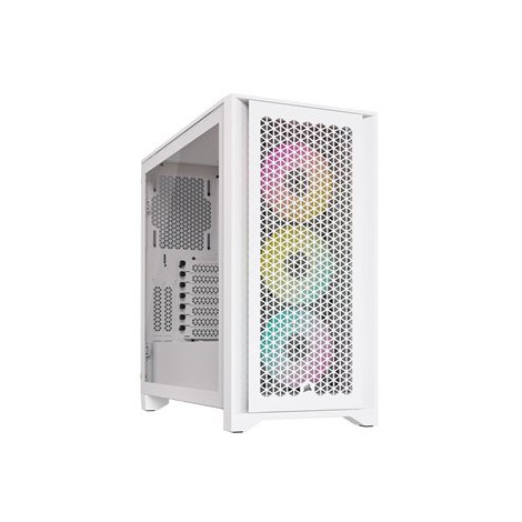 Corsair | Tempered Glass PC Case | iCUE 4000D RGB AIRFLOW | Side window | White | Mid-Tower | Power supply included No - 6
